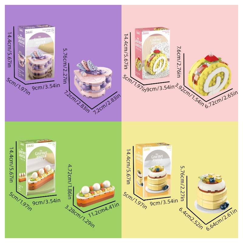 Alice Bộ Đồ Chơi Lắp Ráp Hình Bánh Ngọt Ngào Xinh Xắn