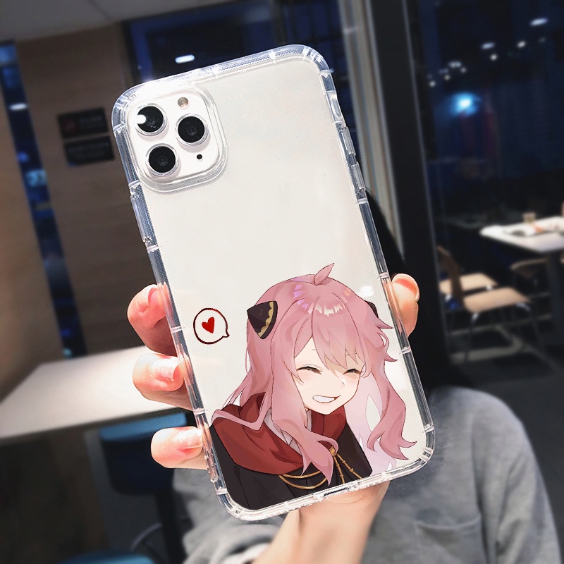 Ốp Điện Thoại Silicon Mềm Chống Sốc Hình Anime Spy X Family Anya Cho Iphone 13 11 12 14 Pro Max Xr Xs 6 7 8 14plus