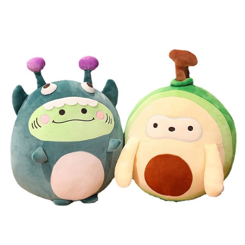 Gối Ôm Nhồi Bông Hình Quả Bơ / Quái Vật Dễ Thương 45cm