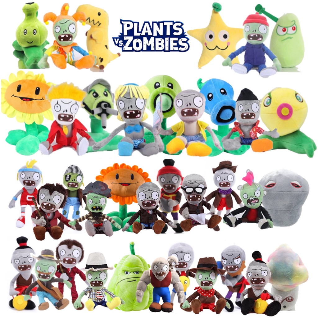 Đồ Chơi Búp Bê Nhồi Bông Plants Vs Zombies Cỡ Lớn 55cm Làm Quà Sinh Nhật Cho Bé / Người Lớn