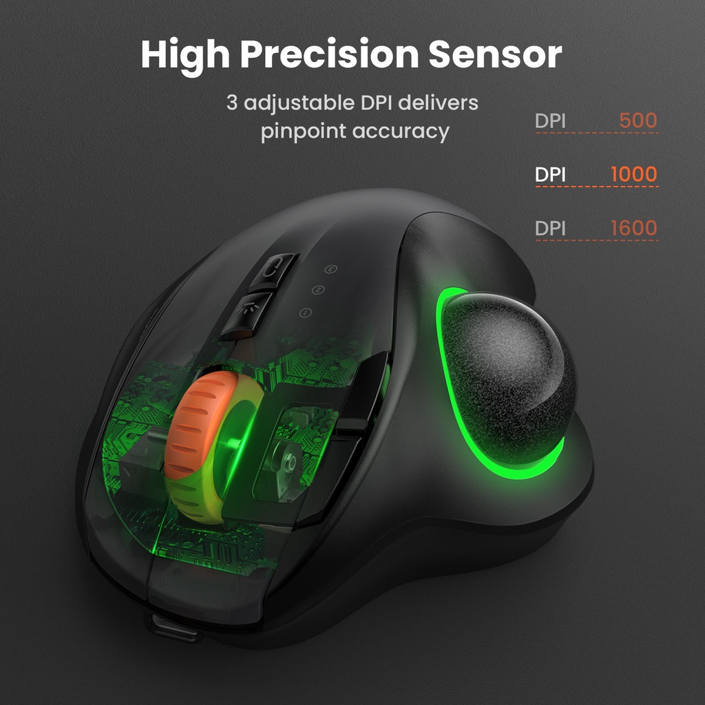 Chuột không dây Jomaa ProtoArc RGB có thể sạc lại bluetooth 2.4G cao cấp