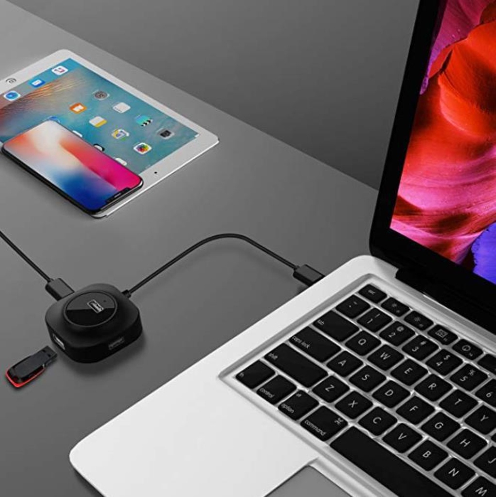 Bộ Chia 4 CổNg USB 3.0 / 2.0 VớI CổNg SạC Micro USB