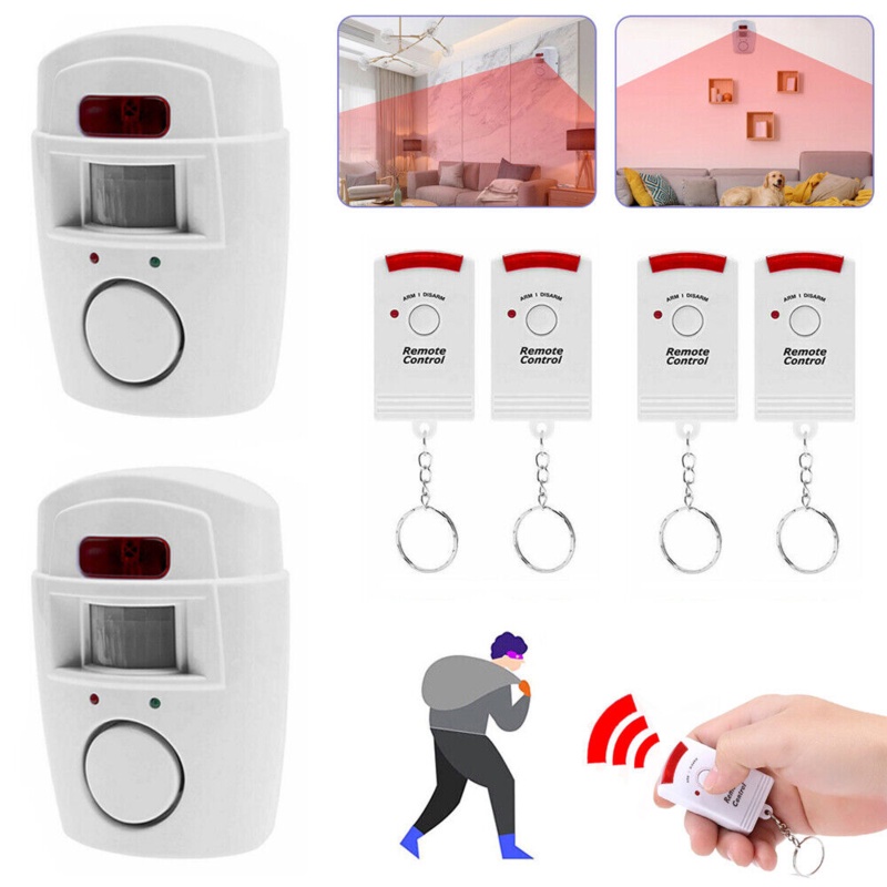 Chuông Báo Động Hồng Ngoại Điều Khiển Từ Xa Bằng Nhựa Dễ Lắp Đặt Và Operate