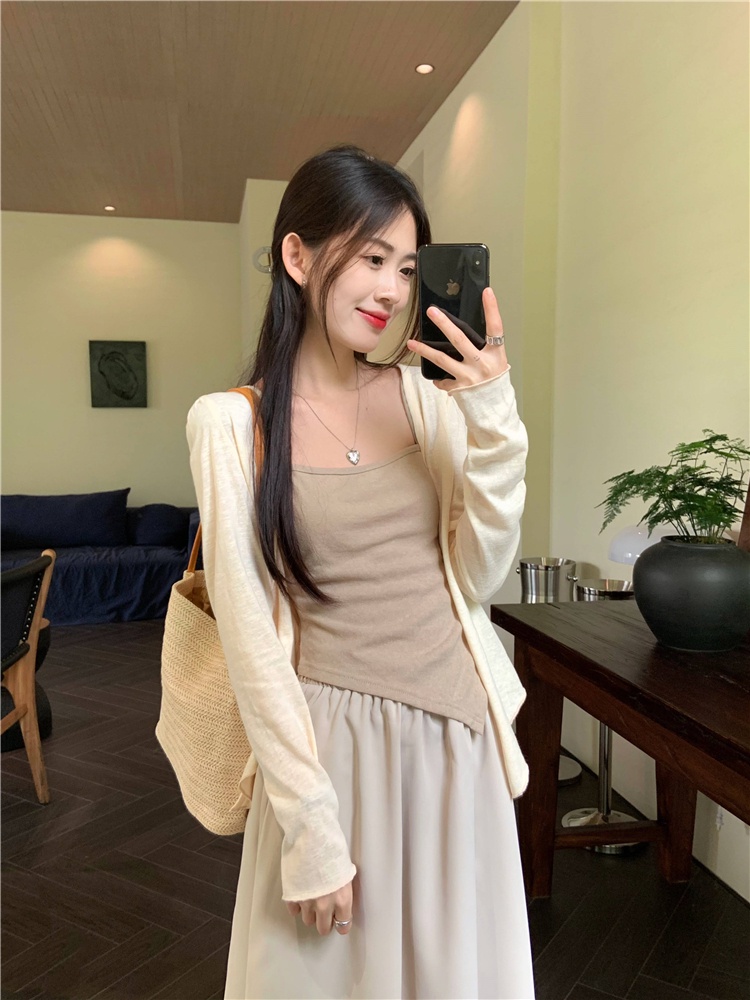 Đầm Sơ Mi Dáng Rộng Dài Tay Chống Nắng Thời Trang Sành Điệu 63336