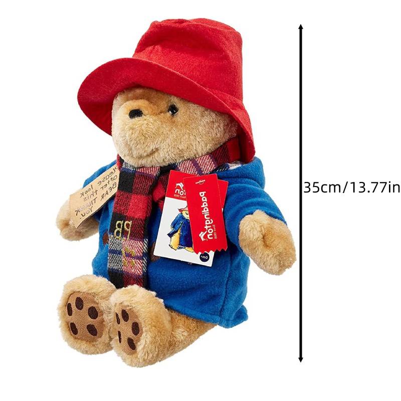 Gấu Nhồi Bông 35cm Đeo Khăn Choàng Dễ Thương Cho Bé