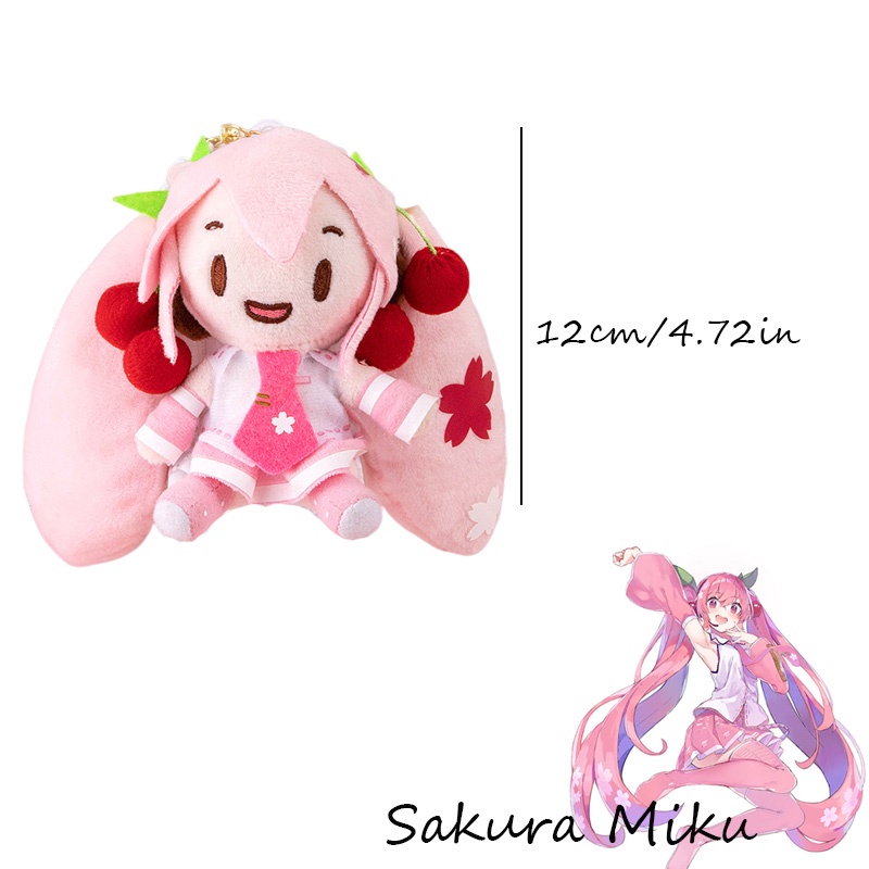 Móc Khóa Hình Búp Bê Hatsune Miku 12cm Dễ Thương