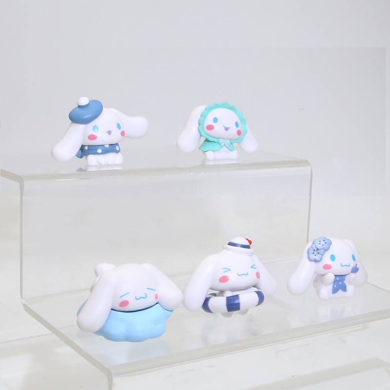Sanrio Cinnamoroll Đồ Chơi Bằng Pvc Màu Trắng Hình Động Vật Dễ Thương Dùng Trang Trí