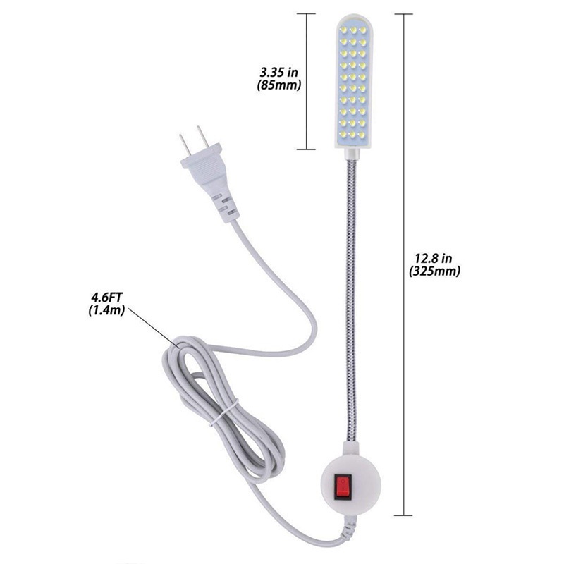 Đèn LED Gắn Máy May Gia Đình Với Đế Nam Châm