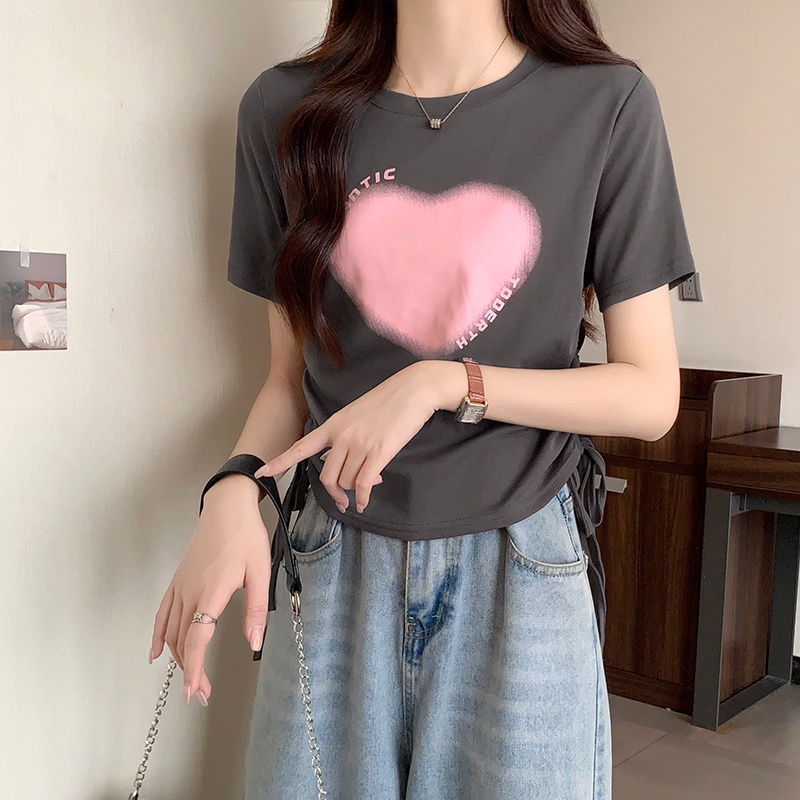 Áo Thun Cotton Nguyên Chất Dáng Ngắn 64113