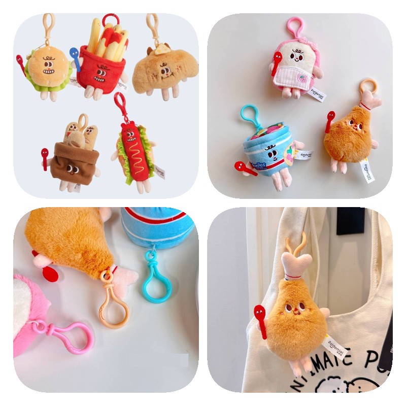 Quirky Túi Treo Đựng Mì / Bánh Mì / Gà Chiên Họa Tiết Hoạt Hình Cho