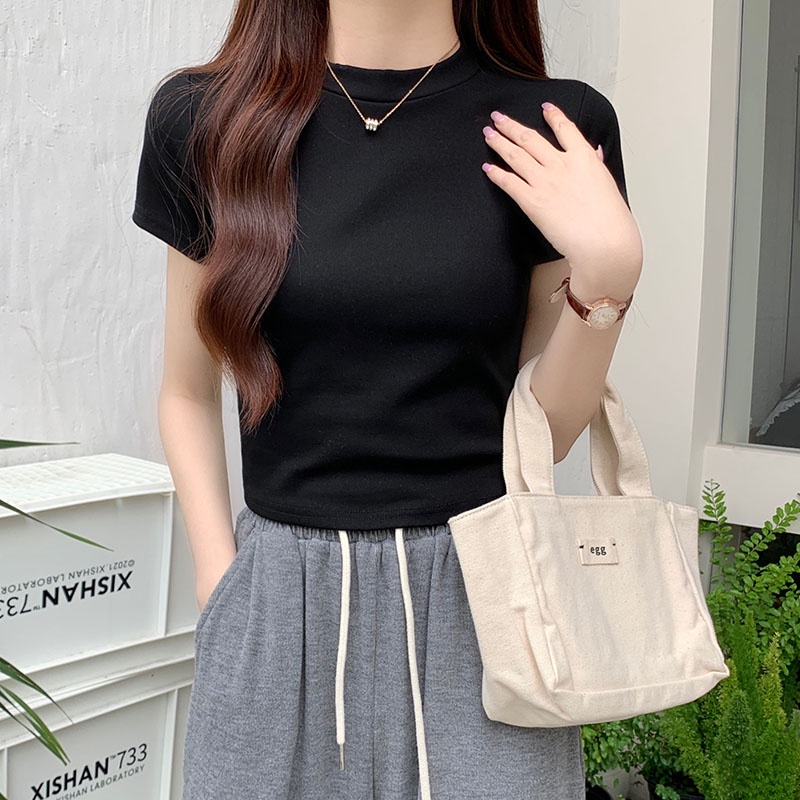 Áo Thun Cộc Tay Dáng Ôm Thời Trang Mùa Hè Cho Nữ 64308