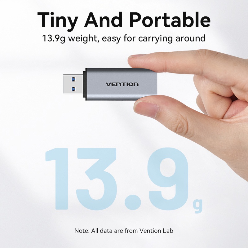 Vention Đầu Đọc Thẻ Nhớ USB-C 3.0 512GB 5Gbps SD / TF Cho Laptop / Máy Tính Bảng / Điện Thoại