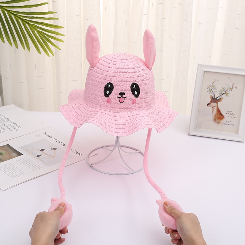 Mũ Tai Thỏ Hoạt Hình Chống Nắng Hóa Trang Cho Bé