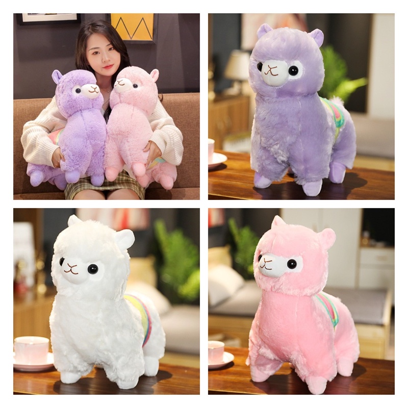 Lạc Đà Alpaca Nhồi Bông Mềm Mại Có Thể Ôm Dài 50cm