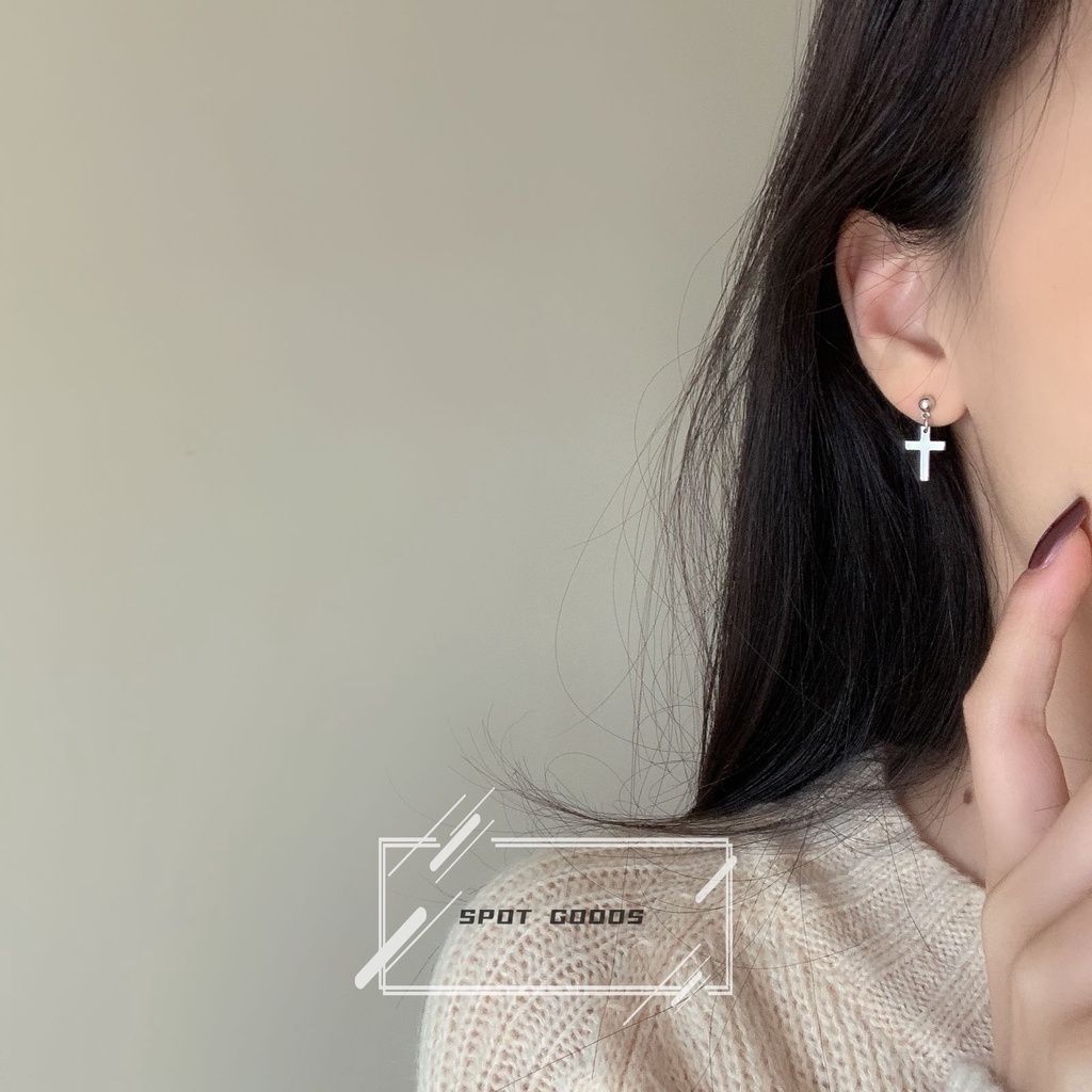 Bông Tai Bằng Thép Titan Hình Gấu Đơn Giản Thời Trang