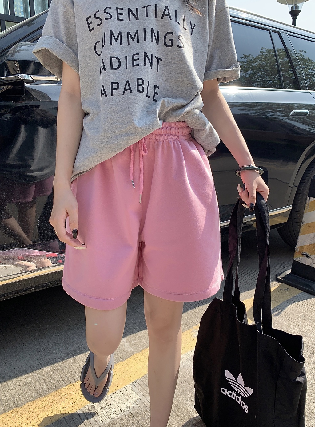 Quần Short Thể Thao Lưng Thun Ống Rộng Thời Trang Đơn Giản 64995