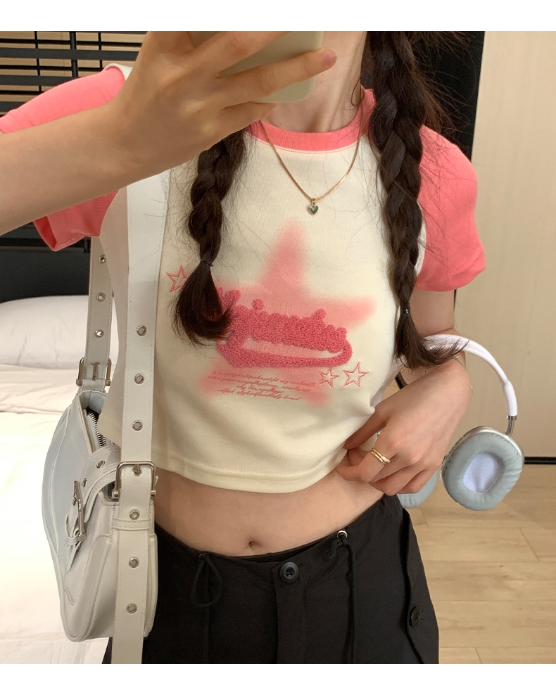 Áo Thun Raglan Tay Ngắn Thời Trang Mùa Hè 65040