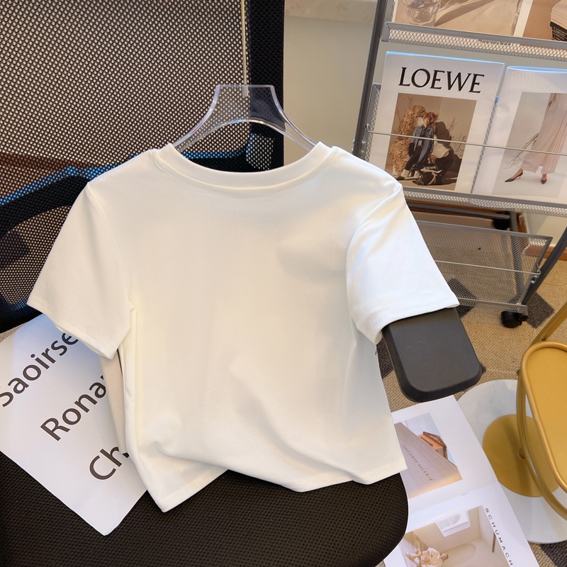 Áo Thun Ngắn Tay Dáng Rộng In Chữ Nhiều Màu Sắc Thời Trang Mùa Hè