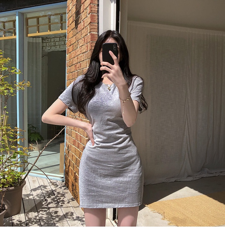 Đầm Dáng Ôm Phong Cách Thời Trang Hàn Quốc Dành Cho Nữ