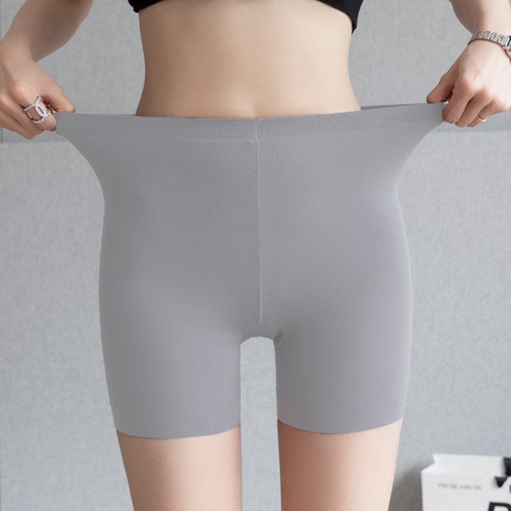 Quần Bảo Hộ Legging Vải Lụa Lạnh Không Đường May Chống Trượt Thời Trang Mùa Hè Cho Nữ