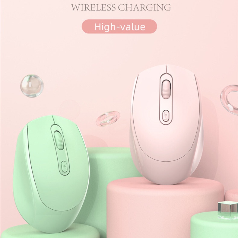 Chuột Không Dây 2.4GHz + Bluetooth Hai Chế Độ Có Thể Sạc Lại