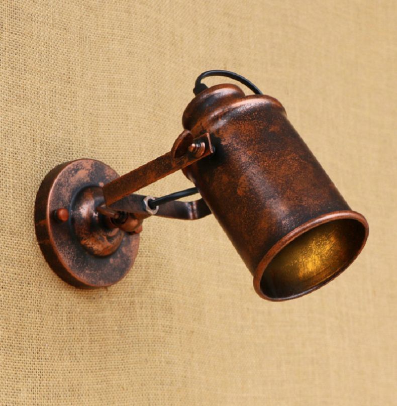 Đèn Sconce Swing Arm Điều Chỉnh Được Màu Đen Phong Cách Cổ Điển Sconces E27