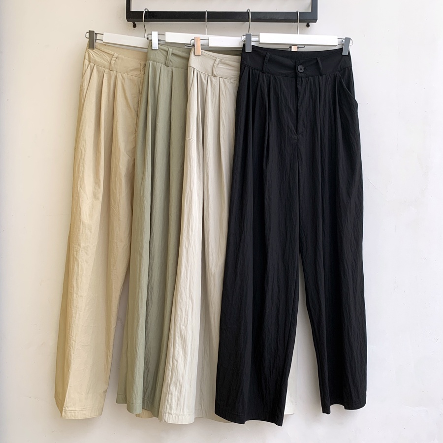 Quần Ống Rộng Kiểu Dáng Đơn Giản Dễ Phối Đồ 65636