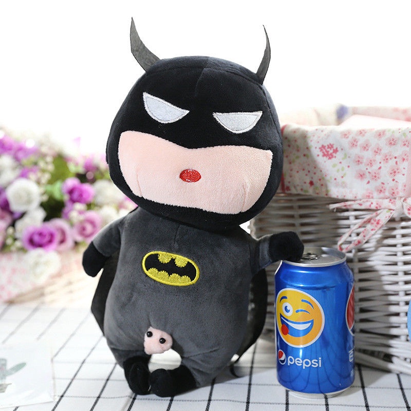 Búp Bê Nhồi Bông 4 Kiểu Shin Chan Batman Captain America Spiderman