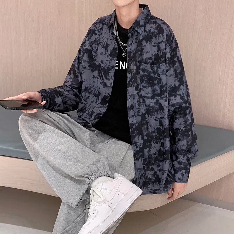 Áo Sơ Mi Nam Dài Tay Họa Tiết Sọc Dọc Thời Trang Hàn Quốc