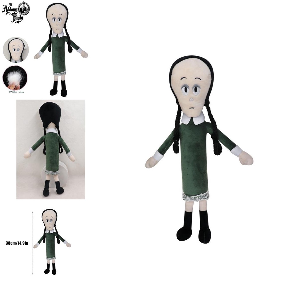 Búp Bê Nhồi Bông Gia Đình Addams 14.9 Inch Mềm Mại Đáng Yêu