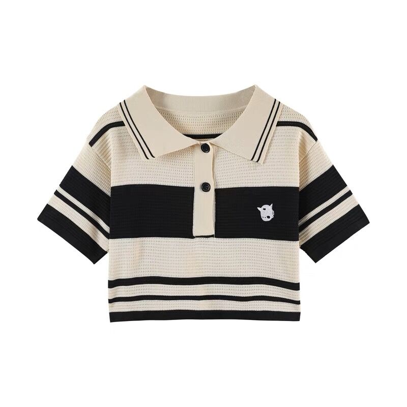 Hana áo thun áo polo nữ Thời trang hàn quốc 2023NEW Au1133