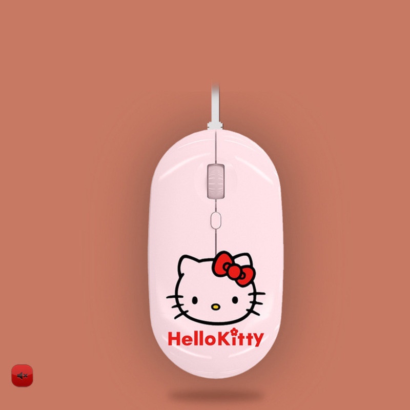 Chuột Máy Tính Có Dây Hình Hello Kitty