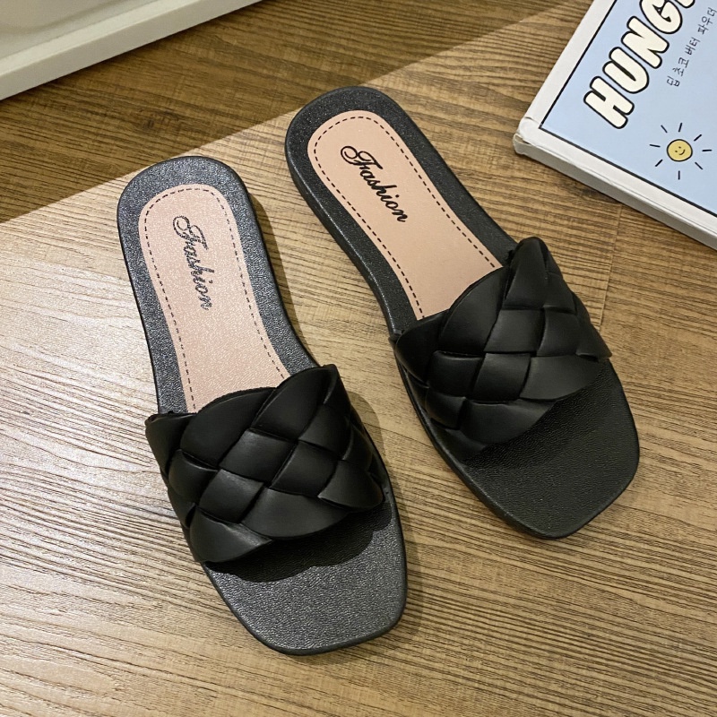 Dép lê nữ đan chéo kiểu dáng Hàn Quốc Hot Trend 2023