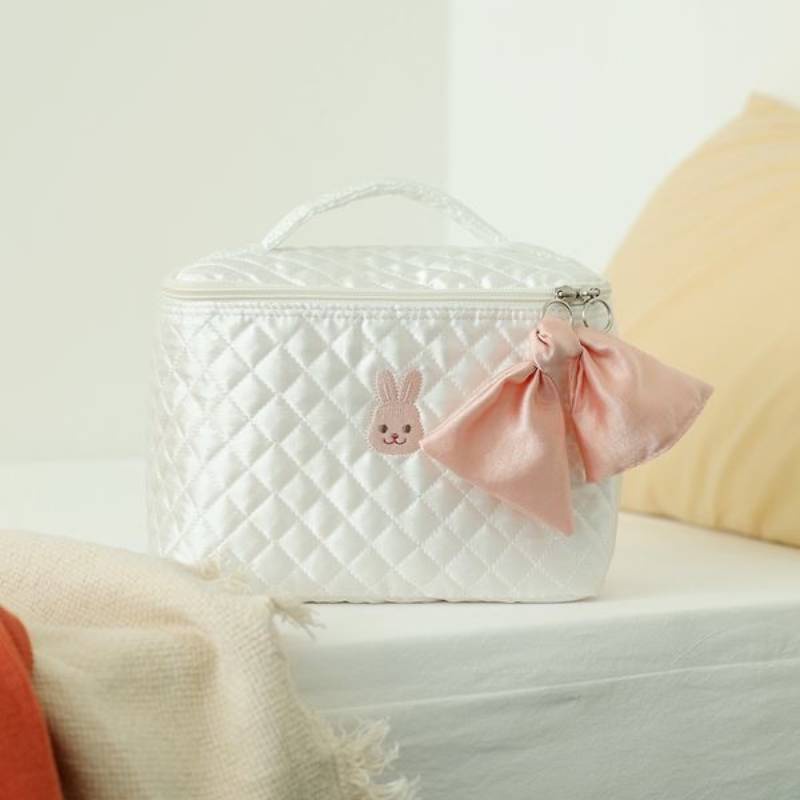 Túi Đựng Mỹ Phẩm Cỡ Lớn Họa Tiết Thỏ Hoạt Hình Dễ Thương