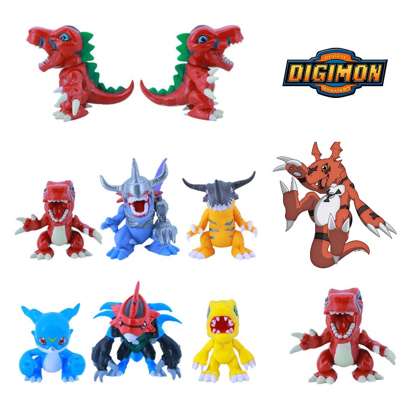 Bộ 6 Mô Hình Nhân Vật Hoạt Hình Digimon Bằng PVC