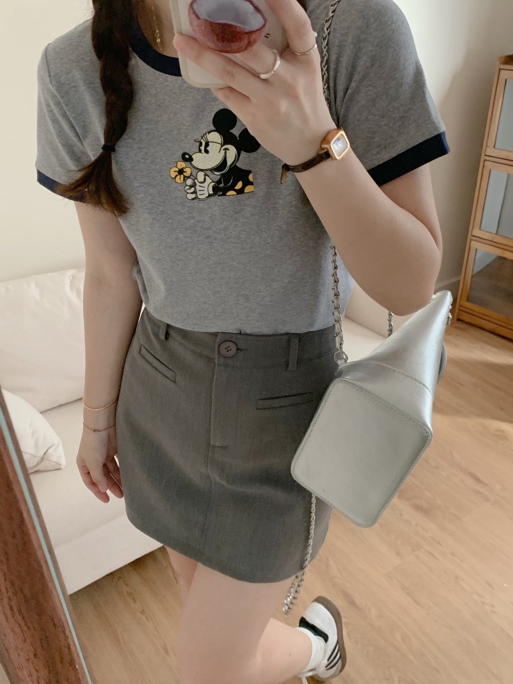 Áo Thun Dáng Rộng Ngắn Tay In Hoạt Hình Thời Trang Cá Tính 64879