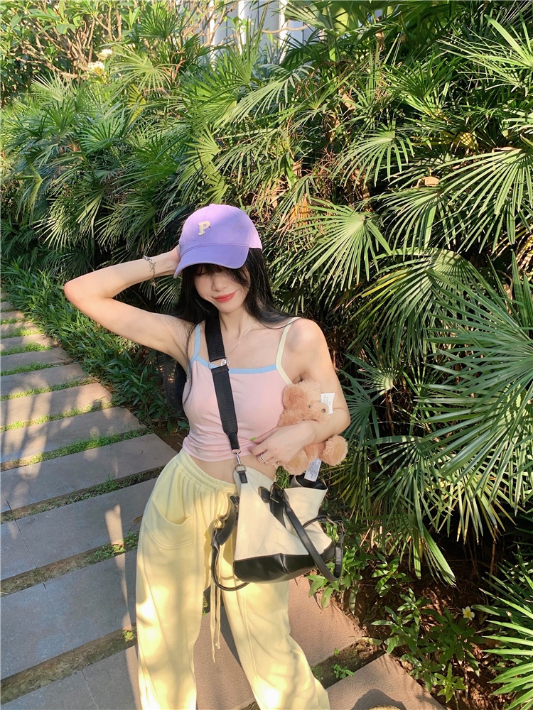 Quần Short / Áo Hai Dây Mỏng Dáng Rộng Phong Cách Mới Mùa Hè 64976