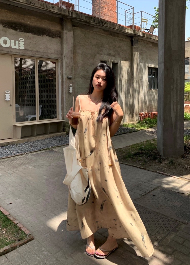 Đầm Hai Dây Dáng Dài Rộng 65234