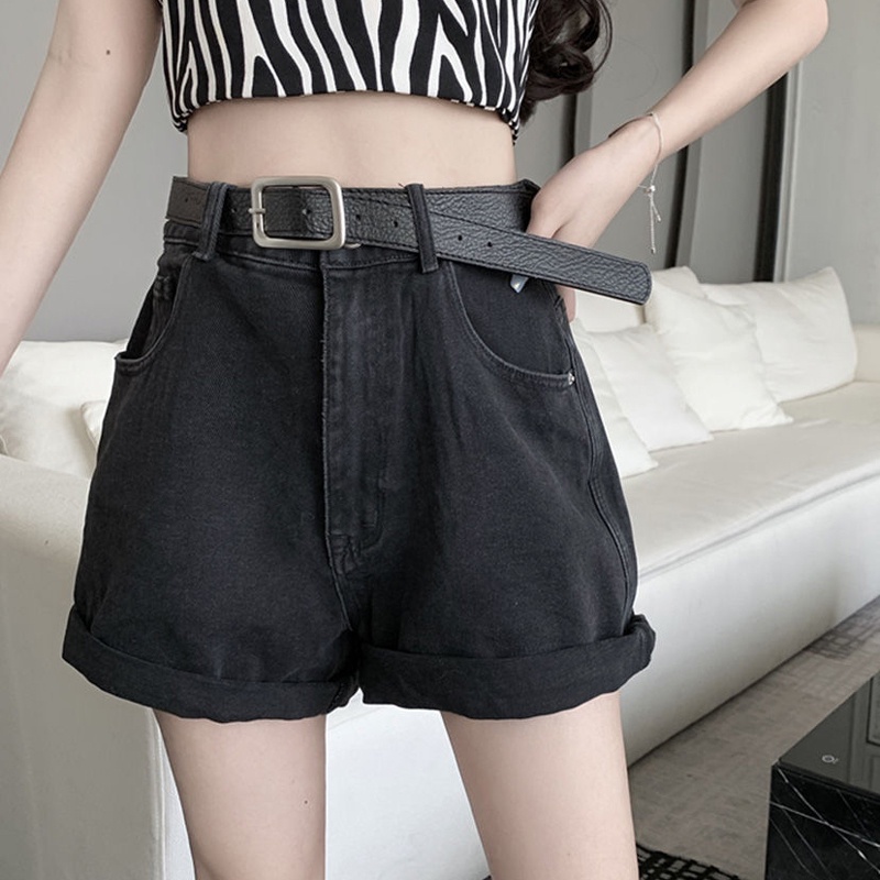 Quần Short Denim Nữ Ống Rộng Thời Trang Hàn Quốc