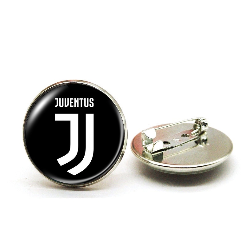 Ghim Cài Áo Hình Câu Lạc Bộ Bóng Đá mini barcelona chelsea psg Julietus Tròn Mềm Mại