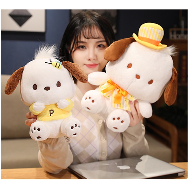 SANRIO Thú Nhồi Bông Hình Cún / Thỏ / Pochacco Pochacco Đáng Yêu Trang Trí Nhà Cửa
