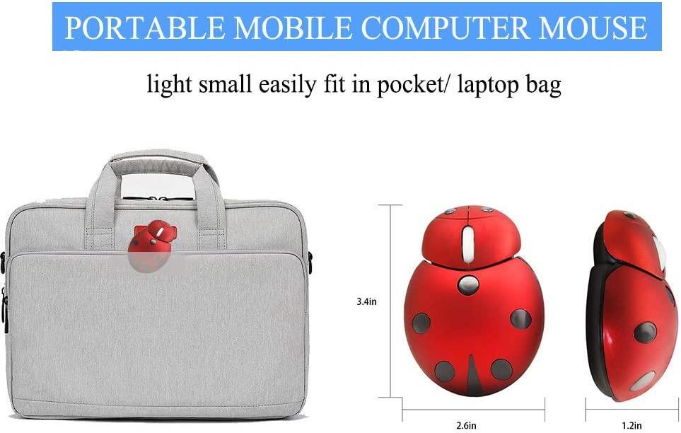 Chuột không dây 2.4G 3000DPI Hình Bọ Rùa Hoạt Hình Kèm USB Nhận Tín Hiệu Cho PC Mac Laptop Notebook