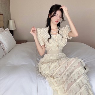 𝐘𝐮𝐬𝐡𝐨𝐩 Suit Cho Phụ Nữ Mùa Hè 2023 Thời Trang Mới Nhất Đơn Hàng Khuy Áo Vuông Cổ Áo Bánh Công Chúa