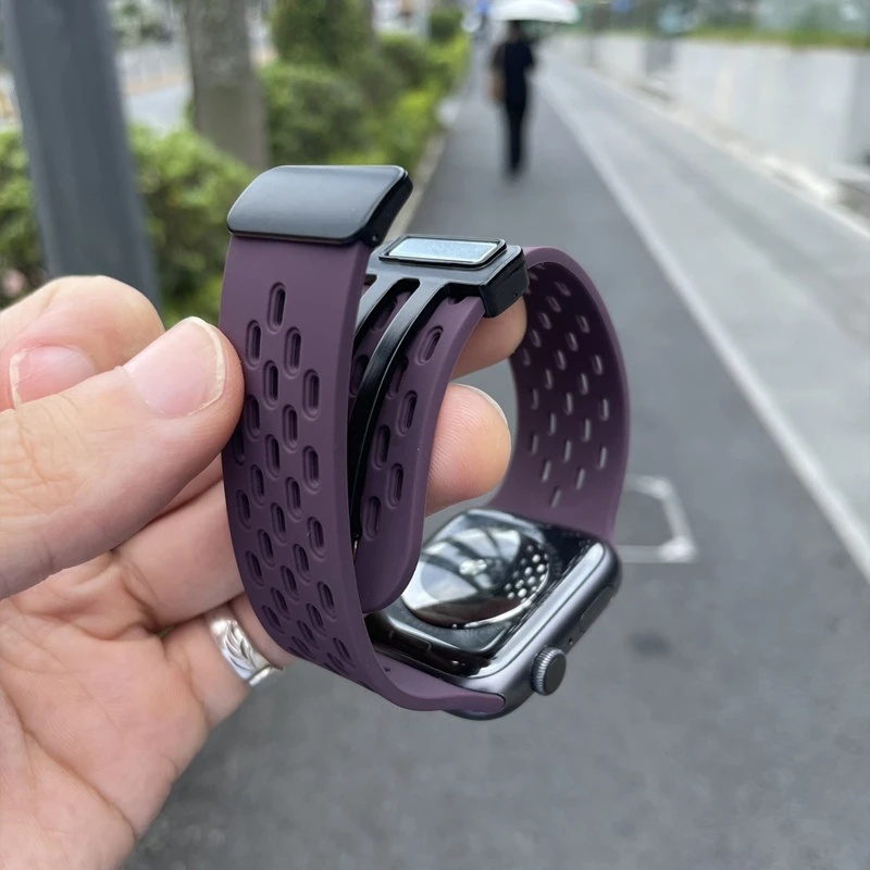 Dây đeo silicon 20mm cho amazfit gts 4/4 mini / gtr mini / 2 / 2e / gts 2 mini / amazfit bip 1s / gts 2 / bip lite / gtr 42mm dây đeo khóa từ silicon