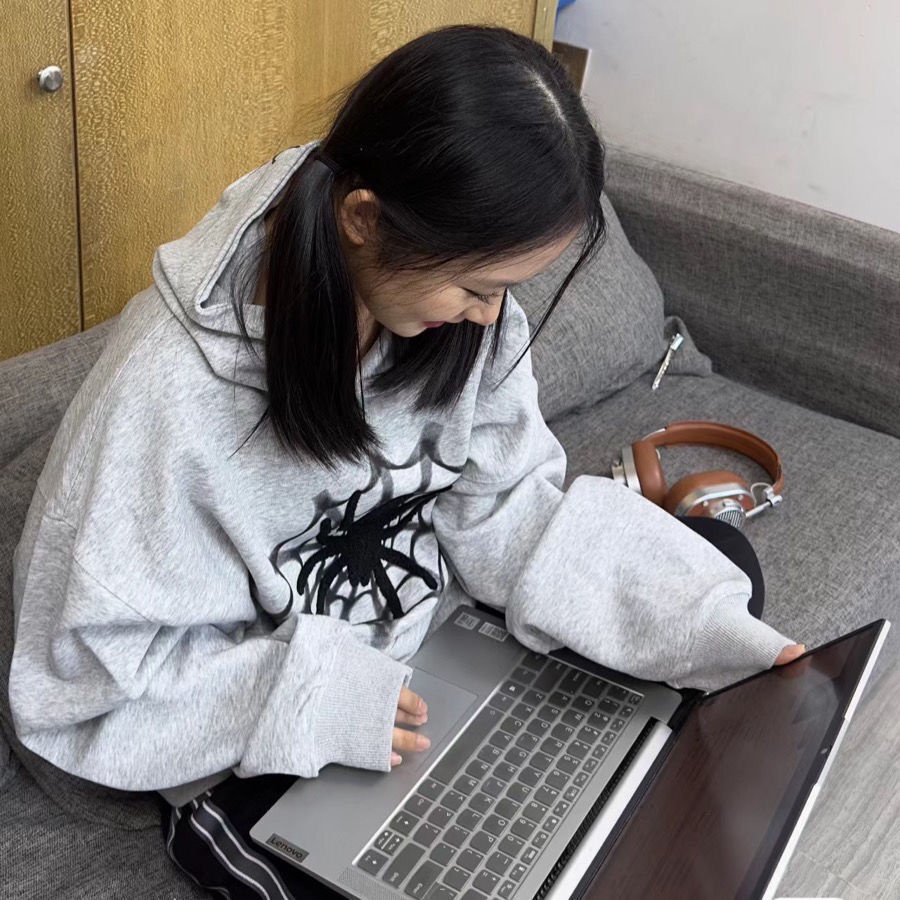 Áo hoodie Trùm Đầu Áo cho Nữ Mùa Thu form Rộng, áo nữ