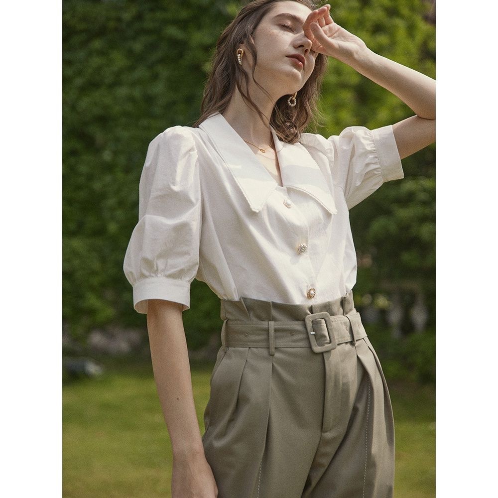 Áo Sơ Mi Tay Phồng Thời Trang Mùa Hè Pháp Cổ Điển 62180