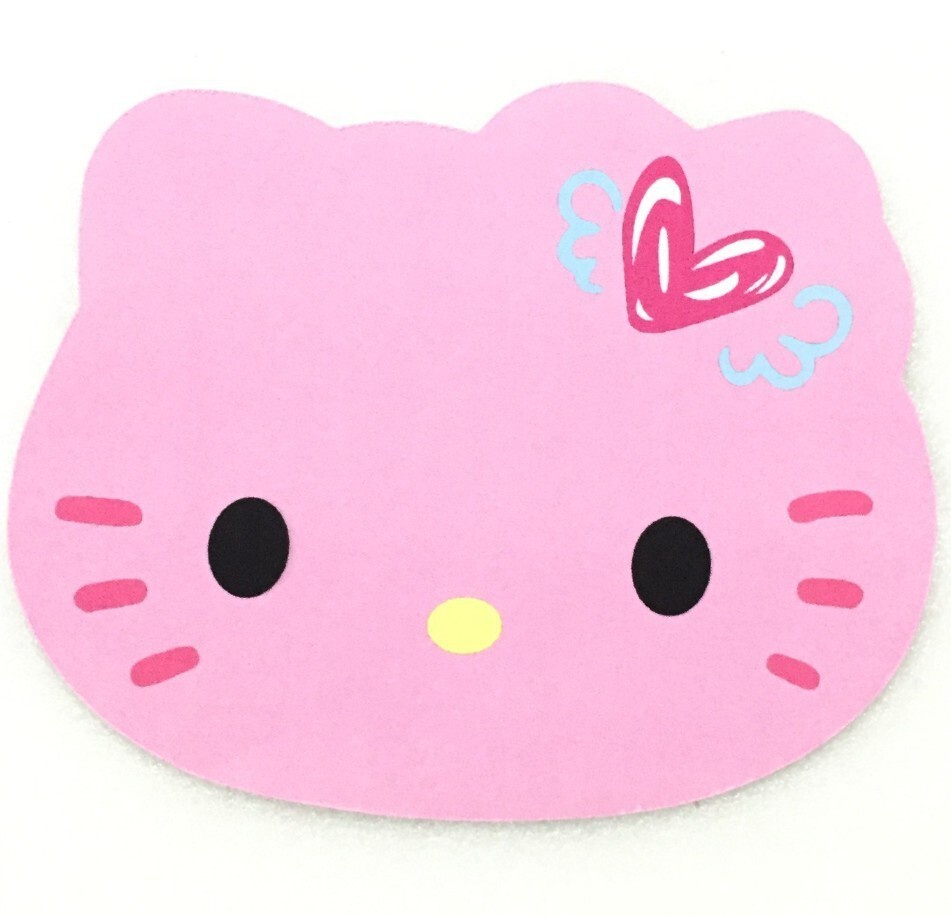 Tấm Lót Chuột Silicon Chống Trượt Hình Mèo Hello Kitty Dễ Thương