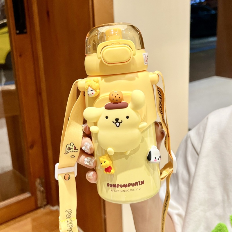 Backpack Bear SANRIO Bình Nước Giữ Nhiệt 600ml Bằng Thép Không Gỉ 316 Họa Tiết Hoạt Hình Dễ Thương