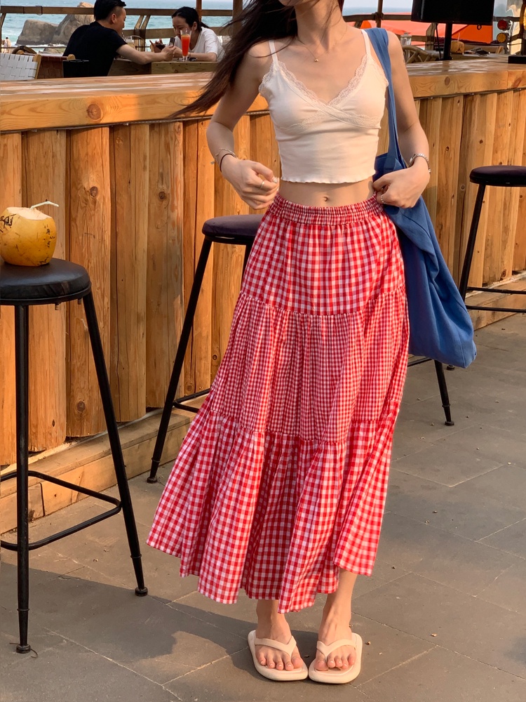 63512 Váy Kẻ Sọc Lưng Thun Mùa Hè