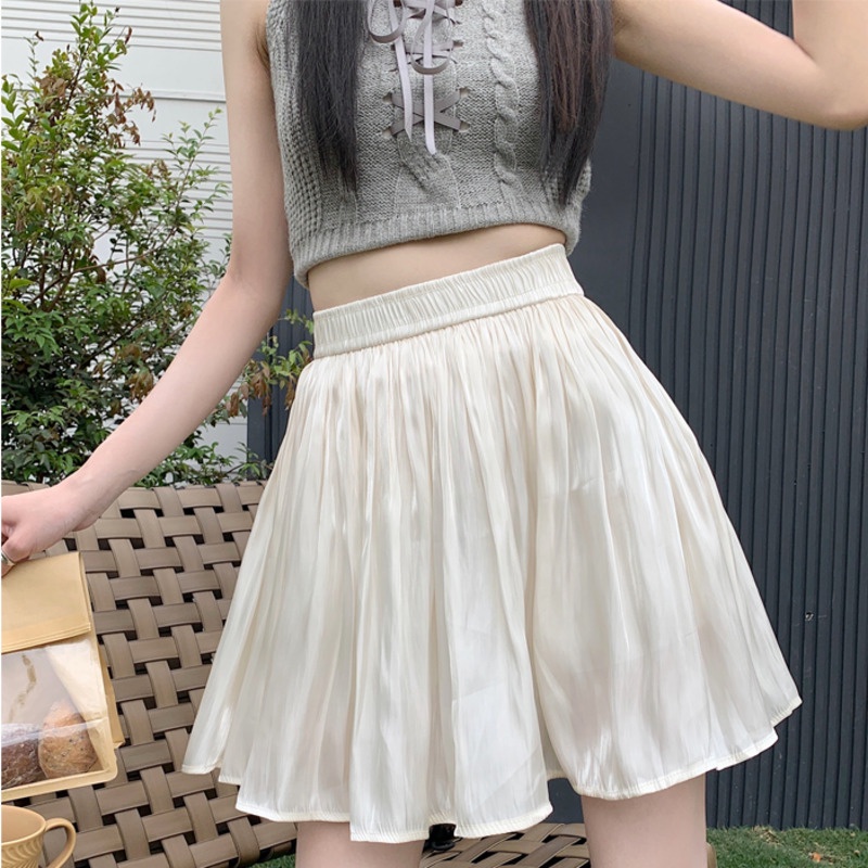 Chân Váy Chữ A Xếp Li Phong Cách Hàn Quốc
